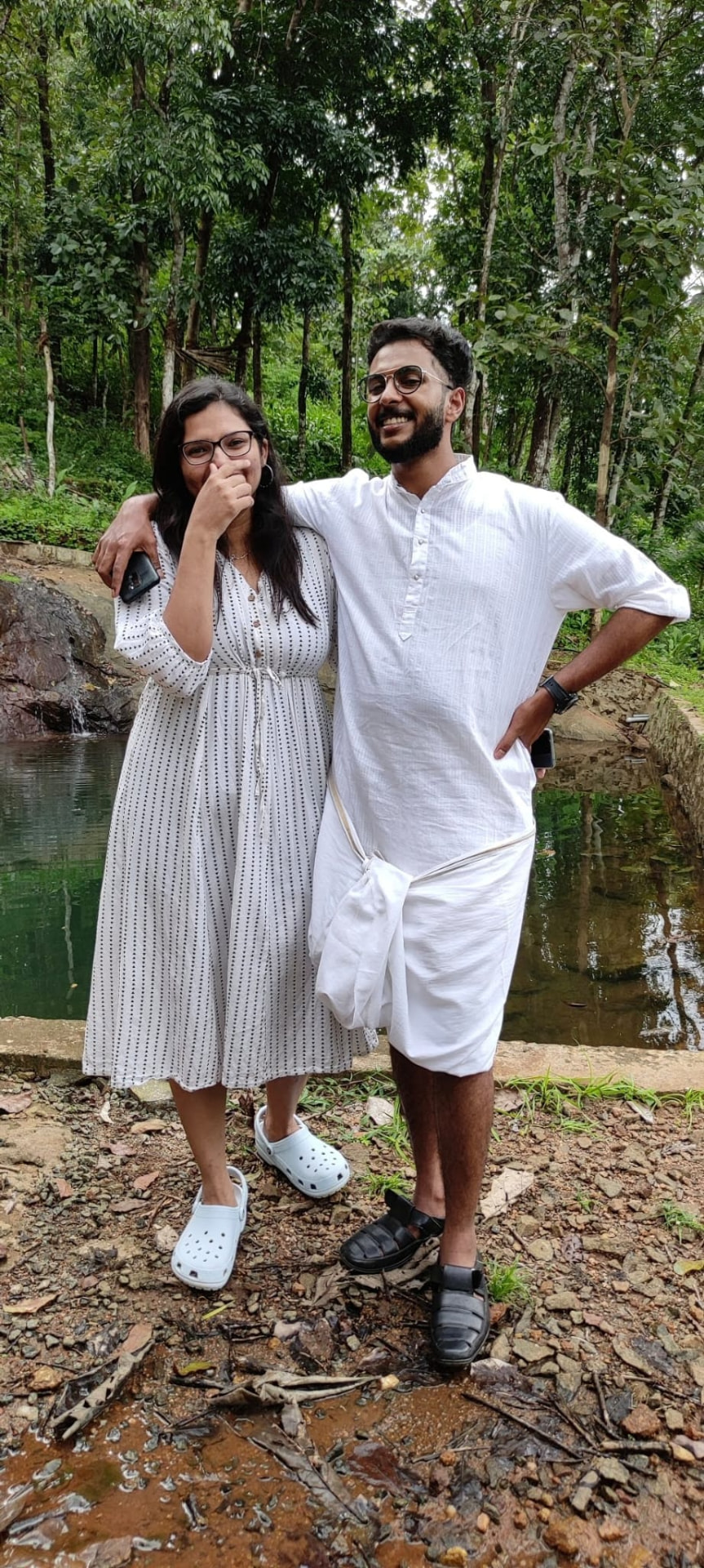 By the stream back home in Kerala